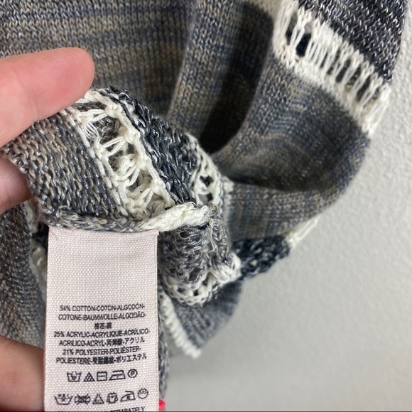 Free People Lovebird Racerback Crochet Tank in Black Combo XS - Picture 7 of 8